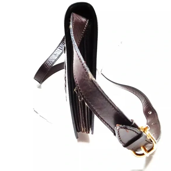 CELINE Shoulder Bag Brown Leather - Picture 5 of 12